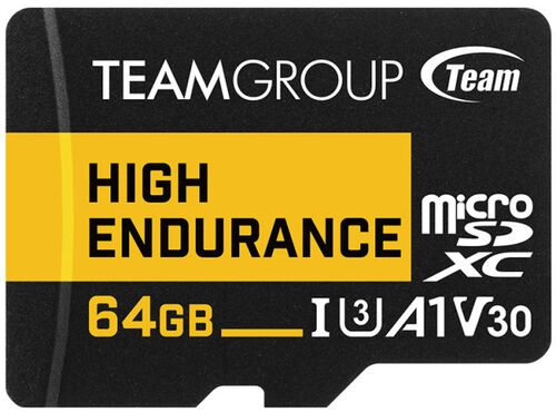 TEAMGROUP MICRO SDXC 64GB HIGH ENDURANCE UHS-I U3 V30, 100/50MB/S, THUSDX64GIV3002 ZA VIDEO NADZOR!