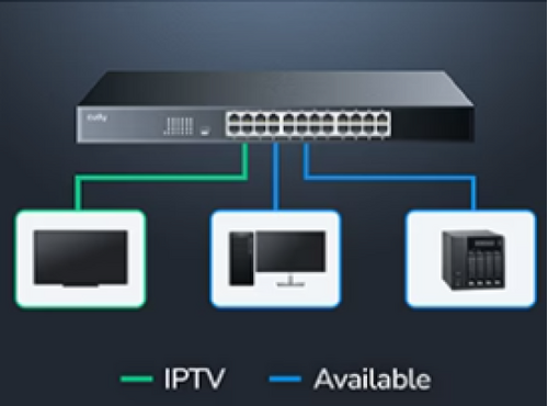 CUDY GS1024L, 24-PORT 10/100/1000M GIGABIT 16X GBIT RJ45 RACKMOUNT SWITCH