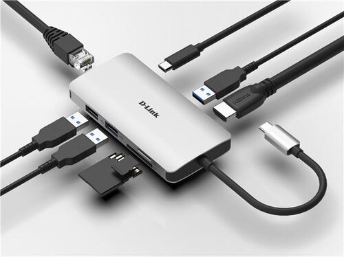 D-LINK USB-C HUB 8 IN 1 DUB-M810