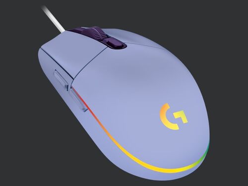 LOGITECH G102 LIGHTSYNC GAMING WIRED MOUSE, LILAC USB