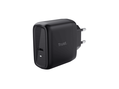 PUNJAČ TRUST MAXO 65W/USB-C/LAPTOP/SMARTPHONE/TABLET/2M USB-C KABEL/CRNA