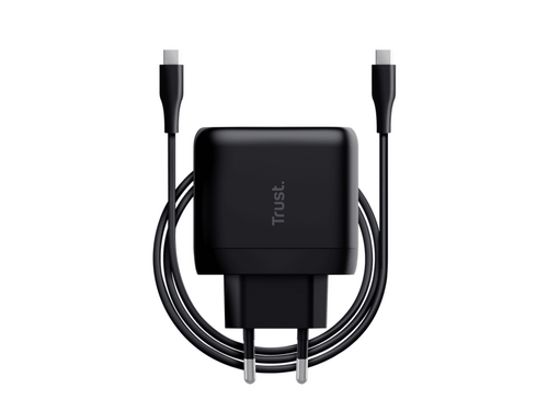 PUNJAČ TRUST MAXO 65W/USB-C/LAPTOP/SMARTPHONE/TABLET/2M USB-C KABEL/CRNA