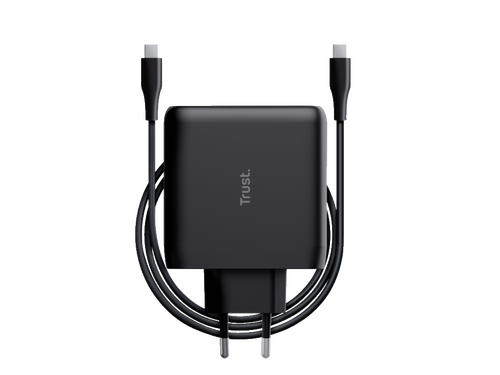 PUNJAČ TRUST MAXO 100W/USB-C/LAPTOP/SMARTPHONE/TABLET/2M USB-C KABEL/CRNA