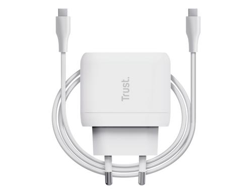 PUNJAČ TRUST MAXO 45W/USB-C/LAPTOP/SMARTPHONE/TABLET/2M USB-C KABEL/BELA