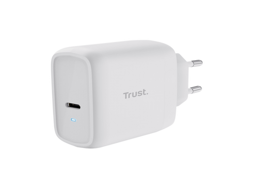 PUNJAČ TRUST MAXO 65W/USB-C/LAPTOP/SMARTPHONE/TABLET/2M USB-C KABEL/BELA