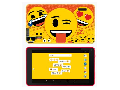 TABLET ESTAR THEMED EMOJI 7399 HD 7"/QC 1.3GHZ/2GB/16GB/WIF/0.3MP/ANDROID 9/ŽUTA