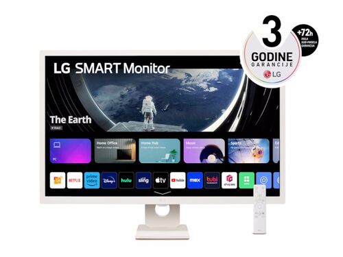 MONITOR LG 32SR50F-W 32"/IPS/1920X1080/60HZ/8MS GTG/HDMIX2,USB/ZVUČNICI/VESA/SMART/BELA