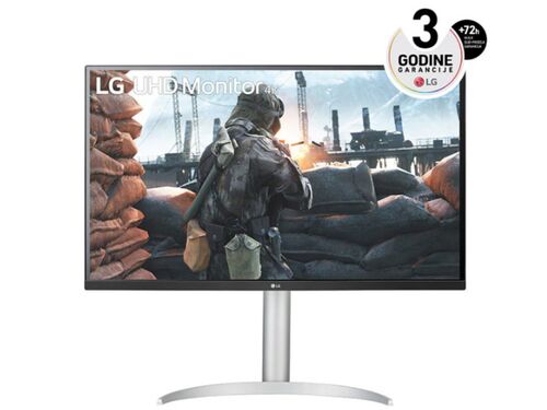 MONITOR LG 32UP55NP-W 31.5"/VA/3840X2160/60HZ/4MS GTG/HDMIX2,DP,USB/FREESYNC/VISINA/VESA/SREBRNA