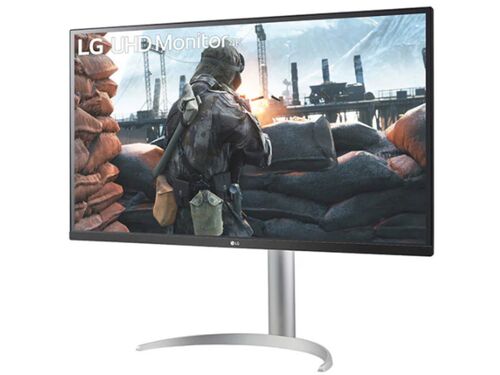 MONITOR LG 32UP55NP-W 31.5"/VA/3840X2160/60HZ/4MS GTG/HDMIX2,DP,USB/FREESYNC/VISINA/VESA/SREBRNA