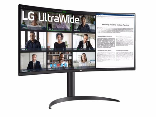 MONITOR LG 34WR55QC-B 34"/VA,ZAKRIVLJEN,21:9/3440X1440/100HZ/5MS GTG/HDMIX2,DP,USB/FREESYNC/VISINA