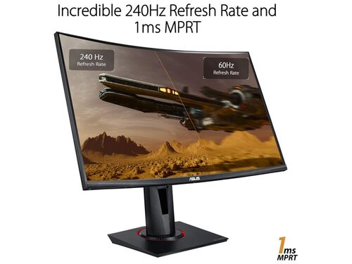 MONITOR ASUS TUF VG27VQM 27"/VA,ZAKRIVLJEN/1920X1080/240HZ/1MS MPRT/HDMIX2,DP,USB/FREESYNC/VISINA