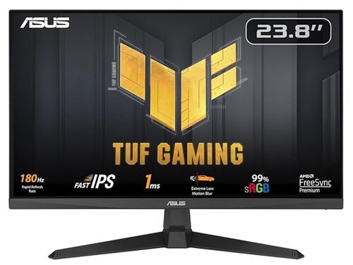 MONITOR ASUS TUF VG249Q3A 23.8"/IPS/1920X1080/180HZ/1MS GTG/HDMIX2,DP/FREESYNC/VESA/ZVUČNICI/CRNA