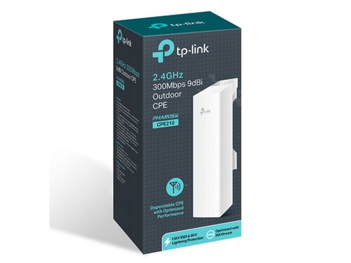 ACCES POINT TP-LINK CPE210 WI-FI/N300/300MBS/2,4GHZ/9DBI