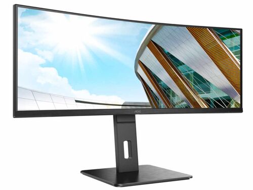 MONITOR AOC CU34P2A 34"/VA,ZAKRIVLJEN,21:9/3440X1440/100HZ/4MS GTG/HDMIX2,DP,USB/VISINA/VESA/CRNA