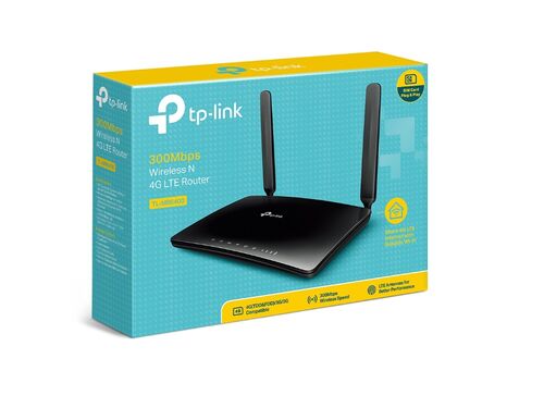 BEŽIČNI RUTER TP-LINK TL-MR6400 WI-FI/N300/300MBPS/3G/4G/SIM/1XWAN 3XLAN/2 INTERNE 2 EKSTERNE ANTENE