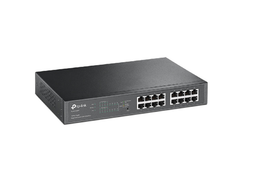 SWITCH TP-LINK TL-SG1016PE GIGABIT/16XRJ45/10/100/1000MBS/ESMART/8X POE+/RACKMOUNT METALNO KUCISTE