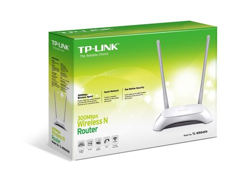 BEŽIČNI RUTER TP-LINK TL-WR840N WI-FI/N300/300MBPS/1XWAN 4XLAN/2 ANTENE