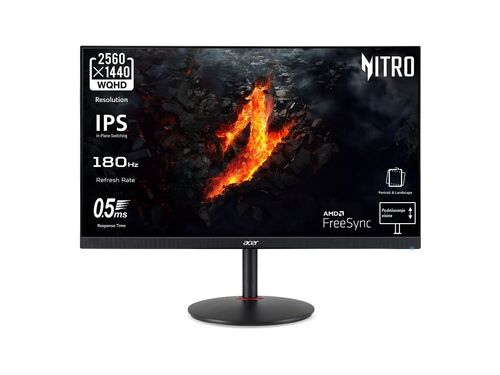 MONITOR ACER NITRO XV272UV3BMIIPRX 27"/IPS/2560X1440/180HZ/0.5MS GTG/HDMIX2,DP/FREESYNC/PIVOT/CRNA