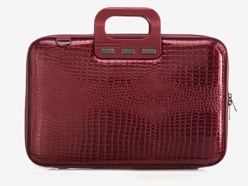 TORBA BOMBATA SHINY COCCO 15,6" BORGOGNA RED/CRVENA