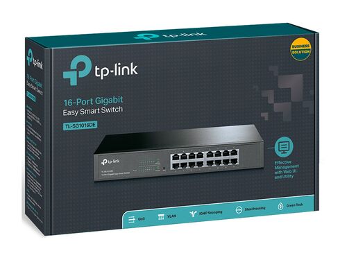 SWITCH TP-LINK TL-SG1016DE GIGABIT/16X RJ45/10/100/1000MBS/ESMART/RACKMOUNT METALNO KUCISTE