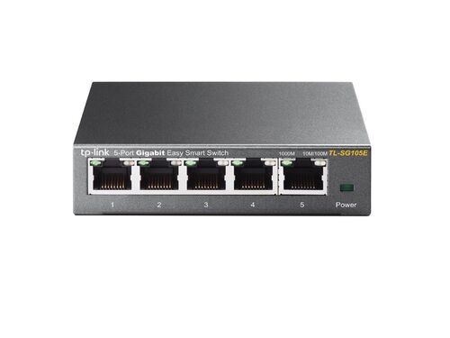 SWITCH TP-LINK TL-SG105E GIGABIT/5X RJ45/10/100/1000MBPS/ESMART/DESKTOP METALNO KUCISTE