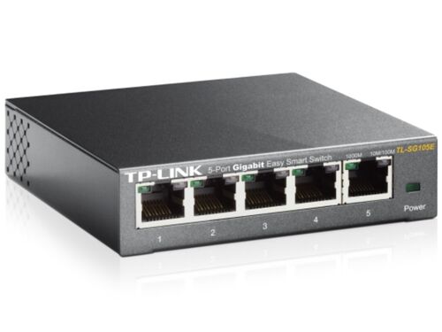 SWITCH TP-LINK TL-SG105E GIGABIT/5X RJ45/10/100/1000MBPS/ESMART/DESKTOP METALNO KUCISTE