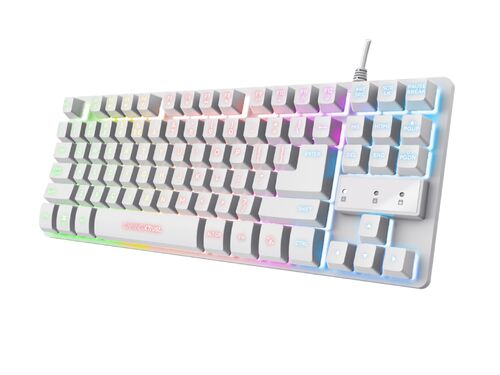 TASTATURA TRUST GXT833 THADO ŽIČNA/RGB/GAMING/BELA