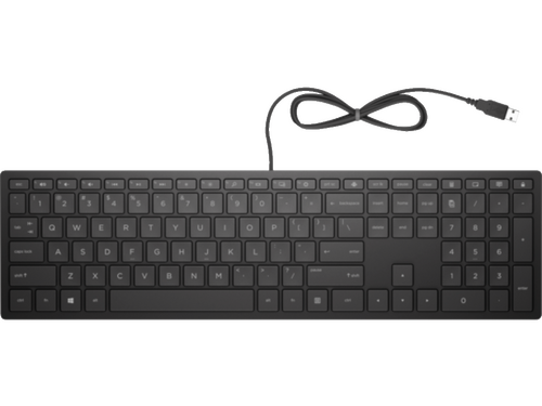 TASTATURA HP PAVILION 300/ŽIČNA/4CE96AA/SRB/CRNA