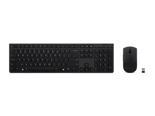 LENOVO PROFESSIONAL WIRELESS RECHARGEABLE COMBO KEYBOARD AND MOUSE-US EURO