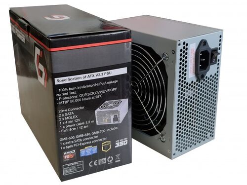 GMB-560-12 SA KUTIJOM ** GEMBIRD NAPAJANJE 560W 12CM FAN, 20+4PIN, 2XSATA 2XIDE 4-P. (1115)