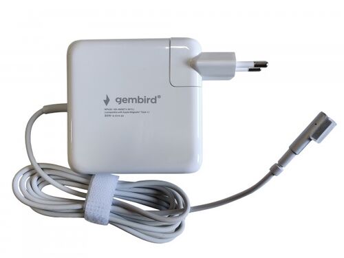 NPA85-185-4600 (TJ-341L APPLE TYPE-L) GEMBIRD PUNJAC ZA MACBOOK 85W-18.5V-4.6A, MAGSAFE1 TYPE-L