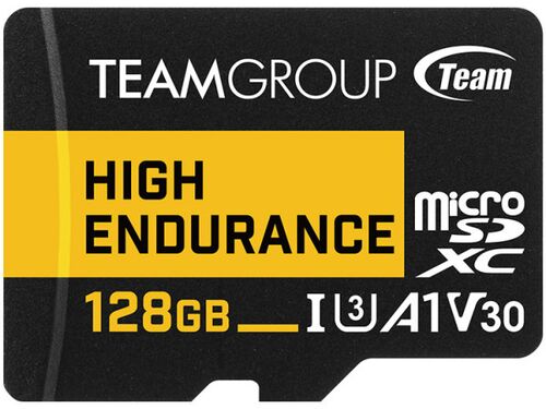 TEAMGROUP MICRO SDXC 128GB HIGH ENDURANCE UHS-I U3 V30,100/50MB/S, THUSDX128GIV3002 ZA VIDEO NADZOR!