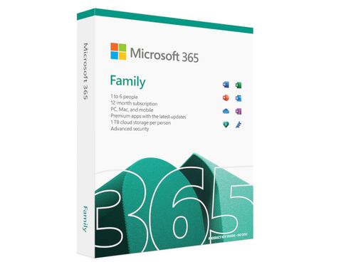 LICENCA MICROSOFT RETAIL MICROSOFT 365 FAMILY P10 /32BIT/64BIT/ ENGLISH/6 KORISNIKA/1 GODINA