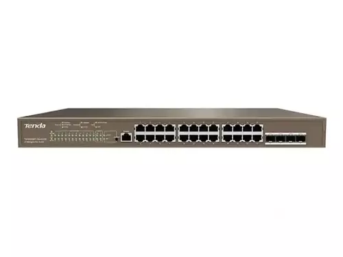 SVIČ 10/100/100 24-PORT POE SVIČ TENDA TEG5328P-24-410W L3 MANAGED+4X1000 MBPS BASE-X SFP PORTS