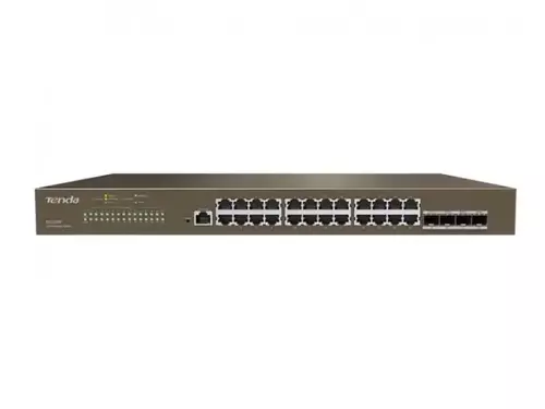 SVIČ 10/100/1000 24-PORT TENDA TEG3328F L2 MANAGED + 4X1000 BASE-X SFP PORTS