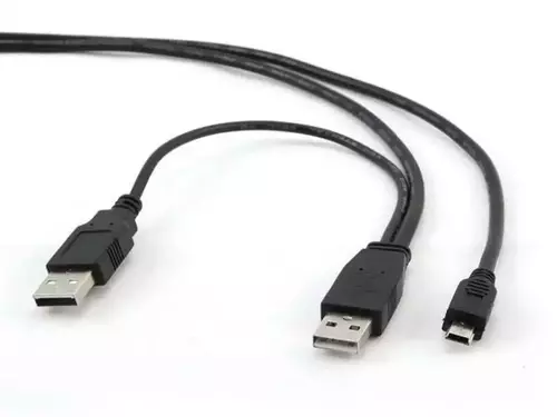 KABL USB GEMBIRD 2XUSB- USB-MINI 5 PIN-A 1.8M M/M