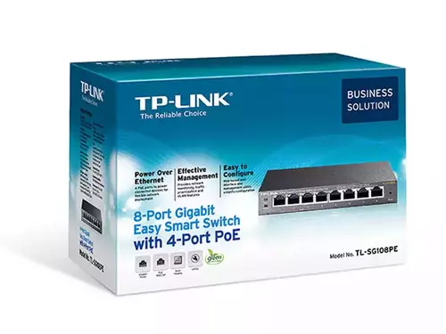 SVIČ SMART 10/100/1000 8-PORT TP-LINK TL-SG108PE/4 POE