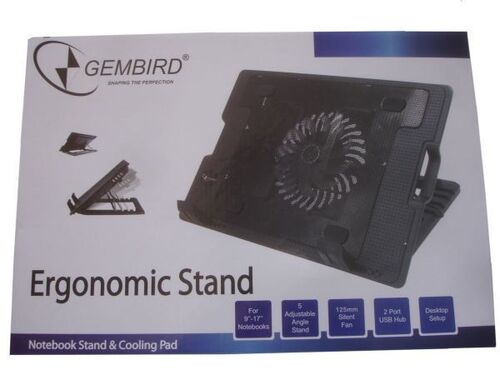 N2000IV** GEMBIRD HLADNJAK ZA LAPTOP, 15-17 180MM FAN-CONTROL, 2XUSB, 365X265MM, ERGO STAND(599)