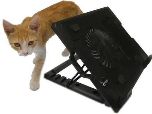 N2000IV** GEMBIRD HLADNJAK ZA LAPTOP, 15-17 180MM FAN-CONTROL, 2XUSB, 365X265MM, ERGO STAND(599)