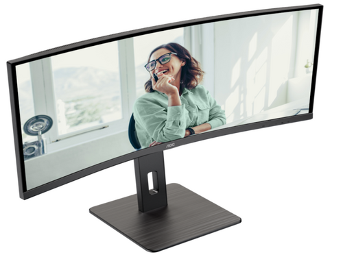 MONITOR AOC CU34P3CV 34"/VA,21:9,ZAKRIVLJEN/3440X1440/100HZ/1MS MPRT/HDMI,DP,USB/VISINA/VESA/CRNA