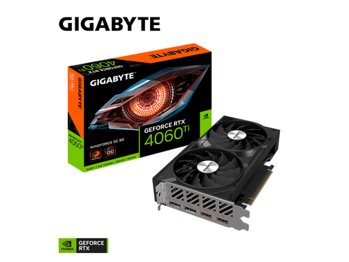 GRAFIČKA KARTA GIGABYTE RTX 4060 TI GV-N406TWF2OC-8GD NVD/8GB/GDDR6/128BIT/CRNA