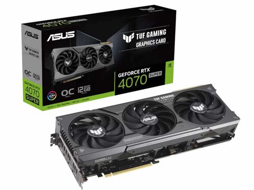 GRAFIČKA KARTA ASUS TUF-RTX4070S-O12G-GAMING NVD/12GB/GDDR6X/192BIT/CRNA