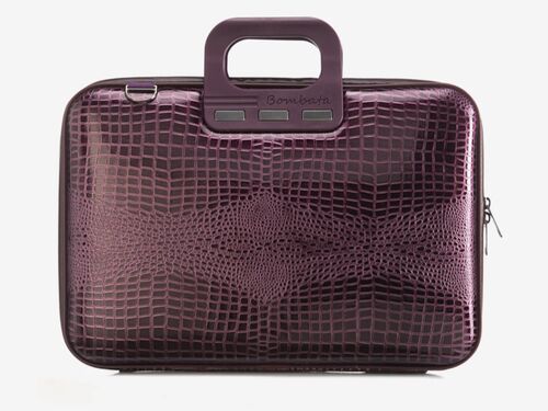 TORBA BOMBATA SHINY COCCO 15,6" PLUM PURPLE