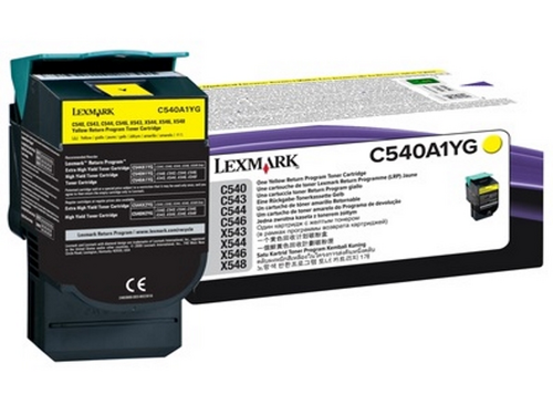 TONER LEXMARK C54X, X54X RETURN PROGRAM/ŽUTA