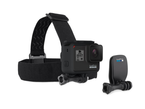 NOSAČ GOPRO HEAD STRAP + QUICKCLIP/CRNA