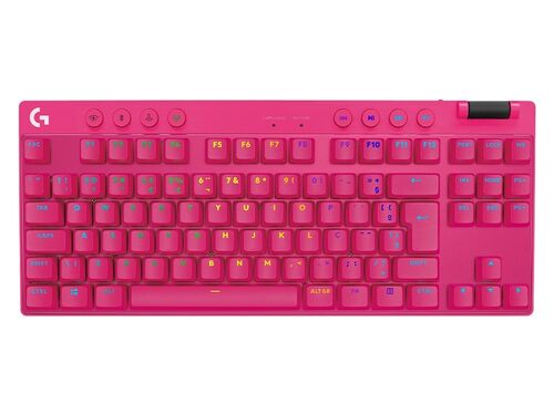 LOGITECH G PRO X TKL LIGHTSPEED GAMING KEYBOARD, PINK, US, BT TACTILE