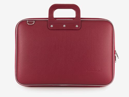 TORBA BOMBATA CLASSIC VINIL 15" BORGOGNA RED/CRVENA