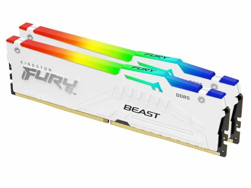 MEMORIJA KINGSTON 64GB(2X32GB)/DIMM/DDR5/5200MHZ/CL36/FURY BEAST RGB EXPO