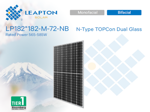 PV MODUL LEAPTON,580W,BF,N TIP,300MM