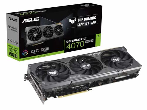 GRAFIČKA KARTA ASUS TUF-RTX4070S-O12G-GAMING NVD/12GB/GDDR6X/192BIT/CRNA